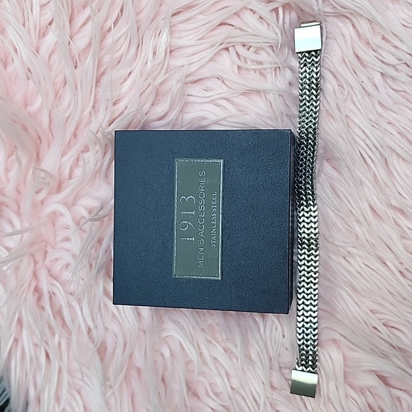 Unisex 1913 Stainless Steel Bracelet 8.25 length - Picture 12 of 12